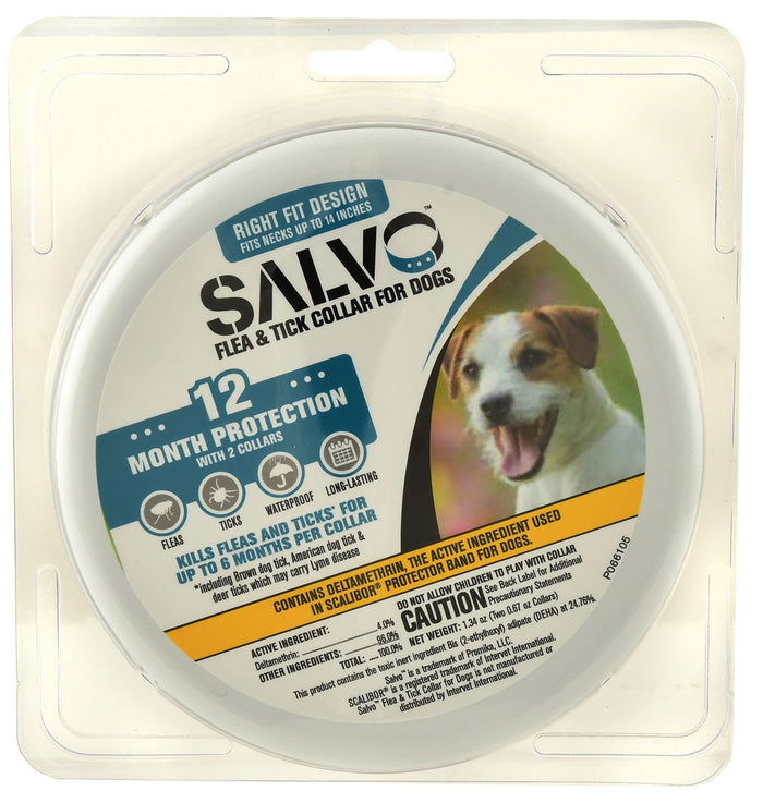 Salvo Flea & Tick Collars for Dogs - VEDAI - 14 in - 1