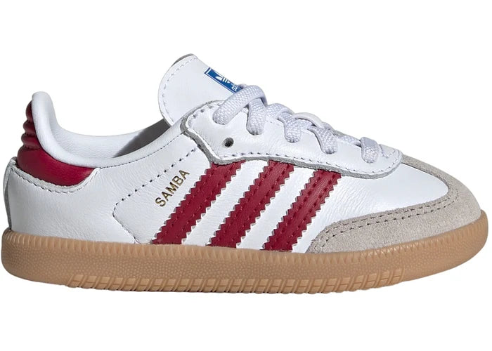 Adidas Samba OG Cloud White Collegiate Burgundy Gum (TD)