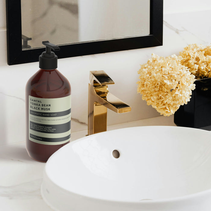 Santal | Tonka Bean | Black Musk Hand Soap Stone Candles