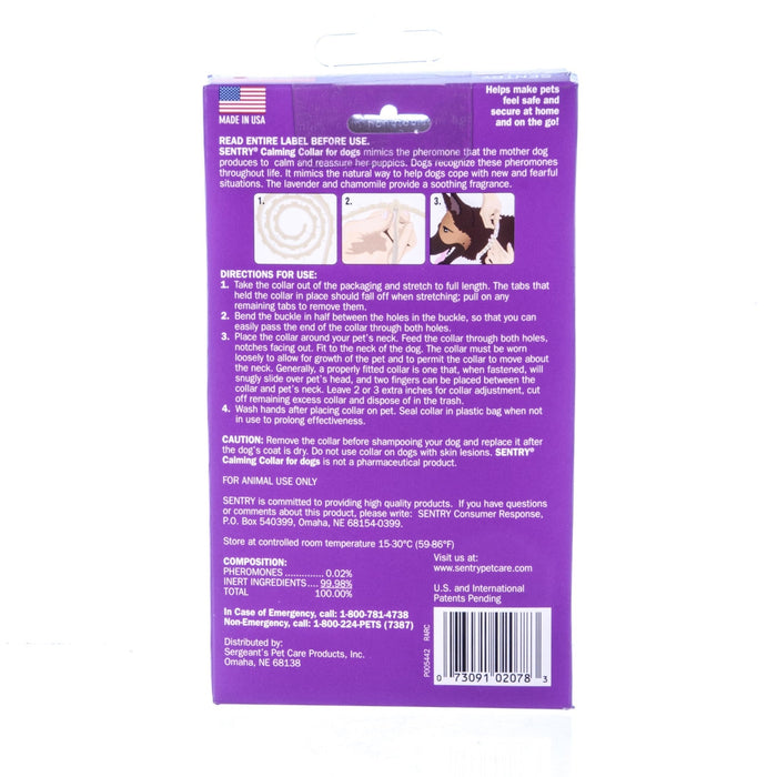 SENTRY Calming Collars for Dogs, 3 Pack - O8DG - Dog Calming Collar - 3 - 6
