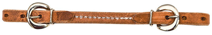 Sewn Leather Curb Strap, each - BCLS2 - Harness - 1