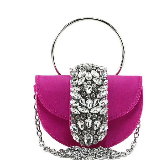 Shiny Rhinestone Clutch Purse.