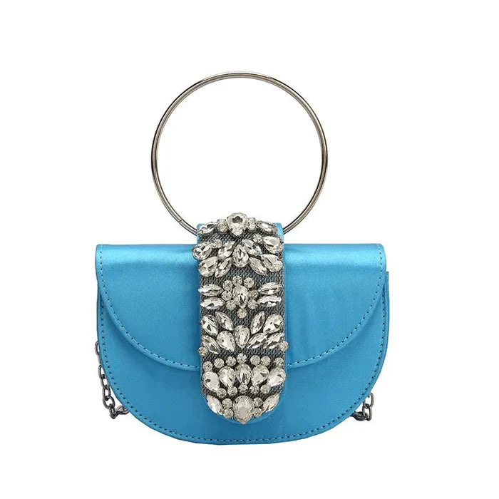 Shiny Rhinestone Clutch Purse.