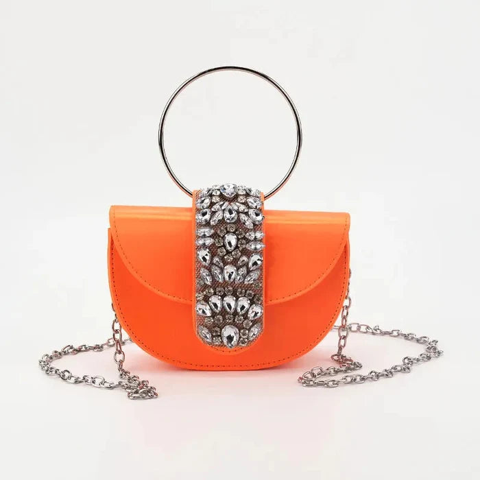 Shiny Rhinestone Clutch Purse.