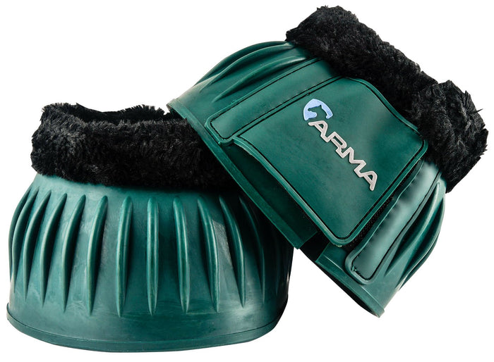 Shires Arma Fleece Bell Boots - SEPVT - Hunter Green - Full - 8