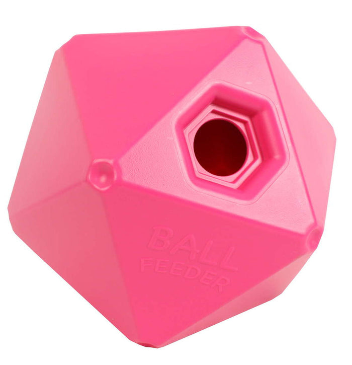 Shires Ball Feeder Horse Toy, 9" - SEPAI - Pink - 3