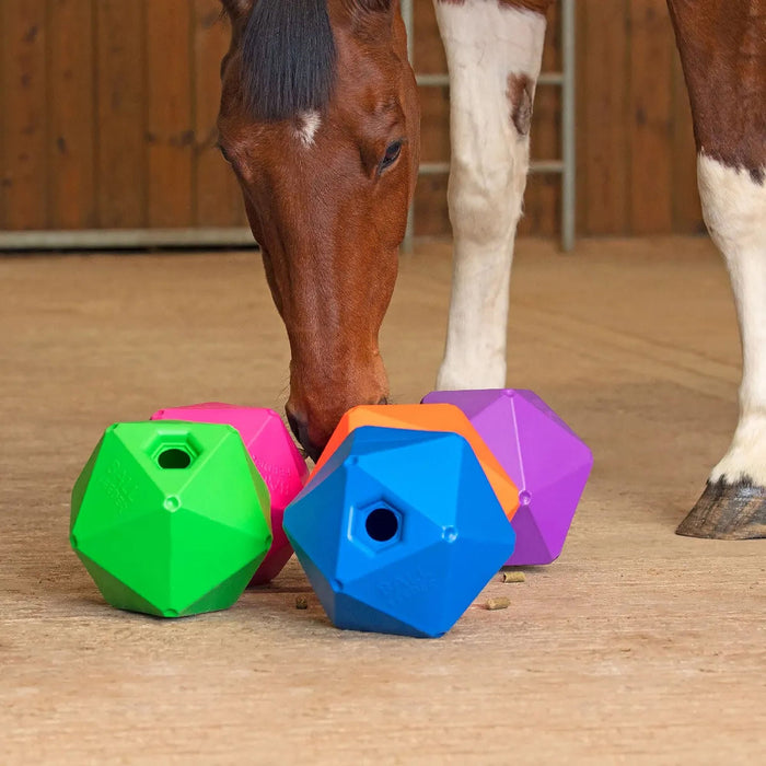 Shires Ball Feeder Horse Toy, 9" - SEPAJ - Purple - 6