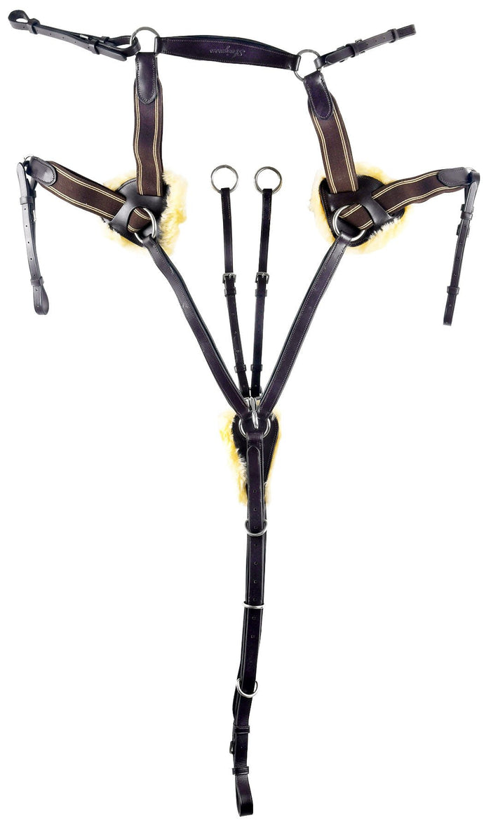 Shires Five Point Breastplate - SEPXG - Brown - XFull - 7