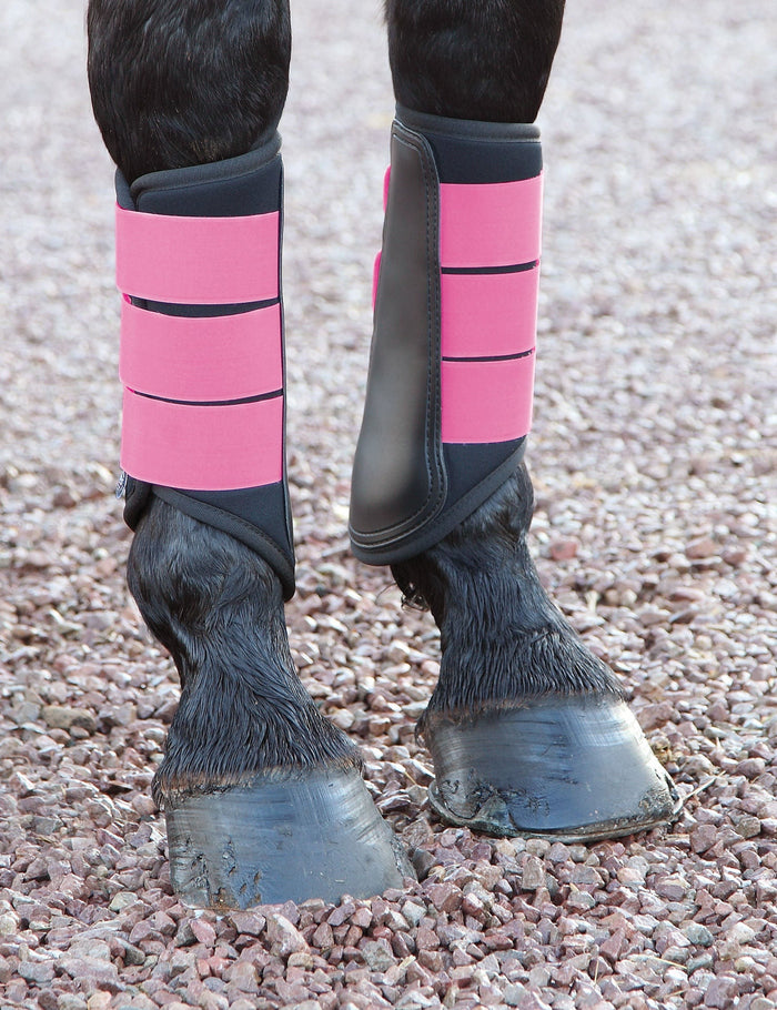 Shires Neoprene Brushing Boots - SEP2S - Black - Cob - 7