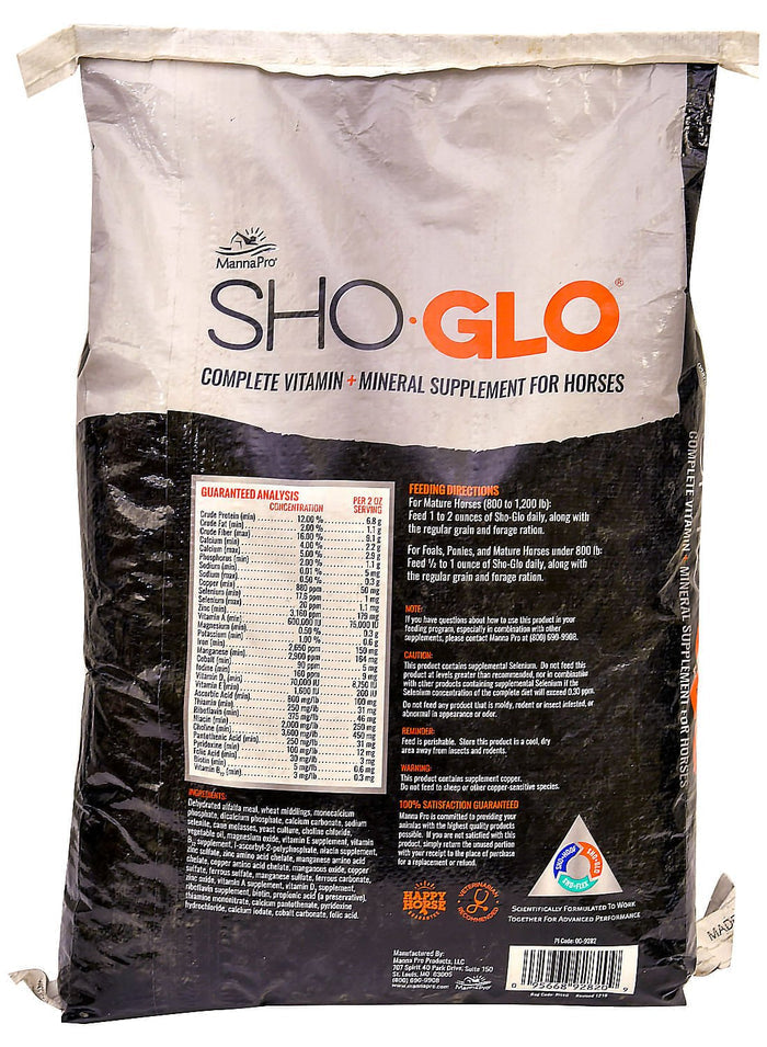 Sho - Glo Vitamins & Minerals for Horses - CAS2 - 25 lbs - 4