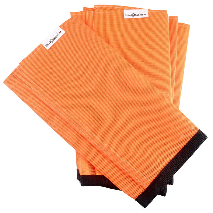 Shoofly Leggins Fine Mesh Fly Boots for Horses, 4 Pack - STBK - Orange - Medium - 2