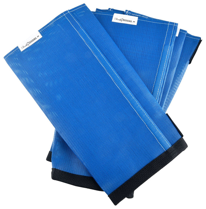 Shoofly Leggins Fine Mesh Fly Boots for Horses, 4 Pack - STBL - Blue - Medium - 8