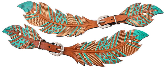 Showman Feather Spur Straps - SSTAM - 1