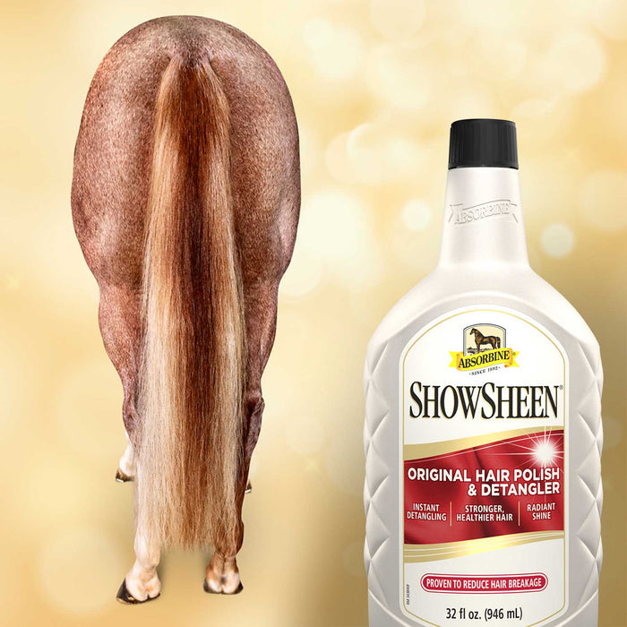 ShowSheen Hair Polish & Detangler for Horses - Y1S7 - Refill (No sprayer) - 32 oz - 7