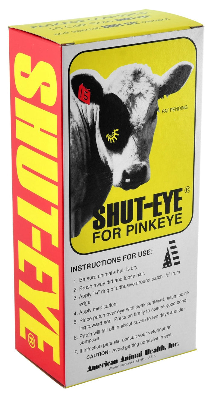 Shut - Eye Patches for Cattle Pinkeye Treatment - AMAS1 - Shut - Eye Kit, Cow Size - 1