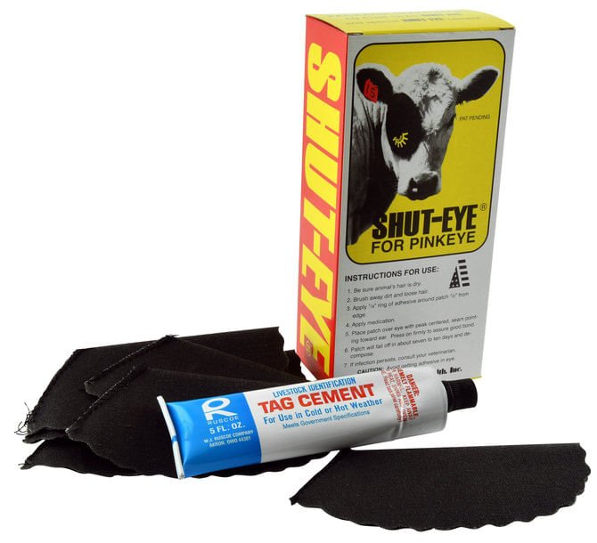 Shut - Eye Patches for Cattle Pinkeye Treatment - AMAS1 - Shut - Eye Kit, Cow Size - 3