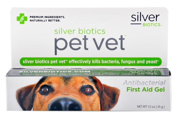 Silver Biotics Pet Vet Antibacterial First Aid Gel - ABIAA - 1.5 oz - 1