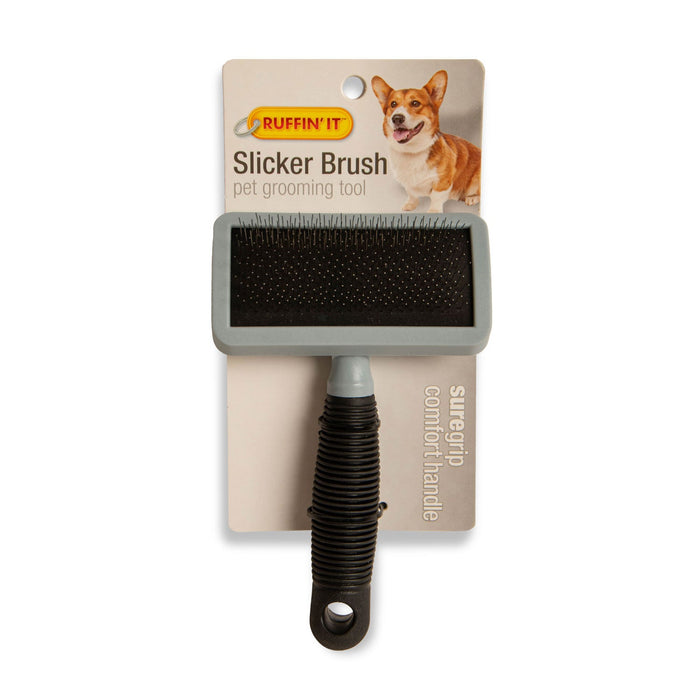 Slicker Brush Pet Grooming Tool, Medium, Comfort Grip - WMPW3 - Medium - 1