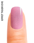 Stickers ongles en gel Solinka Geeli House rose transparent avec paillettes argentées fines