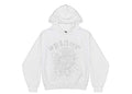 Sp5der OG Rhinestone Logo Hoodie White