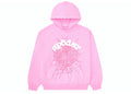 Sp5der OG Web Hoodie Pink
