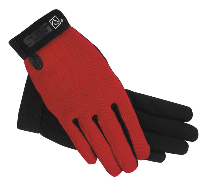 SSG All Weather Riding Gloves - SG1P - Red - 5/6 - 5