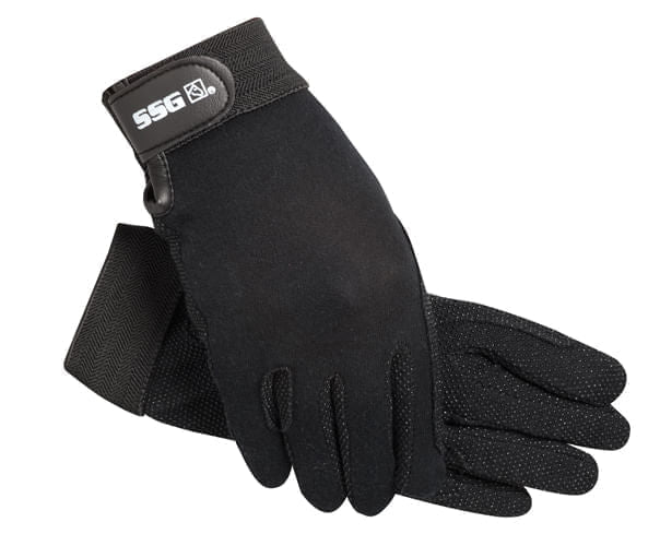 SSG Velcro Wrist Gripper Glove - SG2B - Black - XSmall/5 - 1