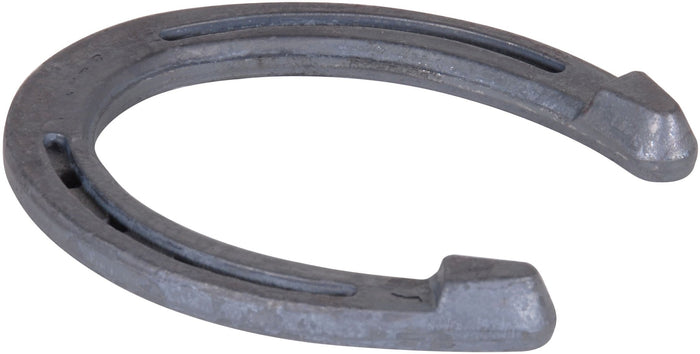St. Croix Regular Weight Heeled Steel Horseshoes – Forged, Durable, Unclipped Hoof Shoes with Angled Heel Calks - SOS7 - Size 000 - 1 Pair - 1