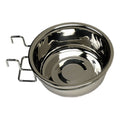 Stainless Steel Bowl / Coop Cup with Wire Holders & Hook, 64 oz - 010LB-8384 - Stainless Steel - 64 oz - 1