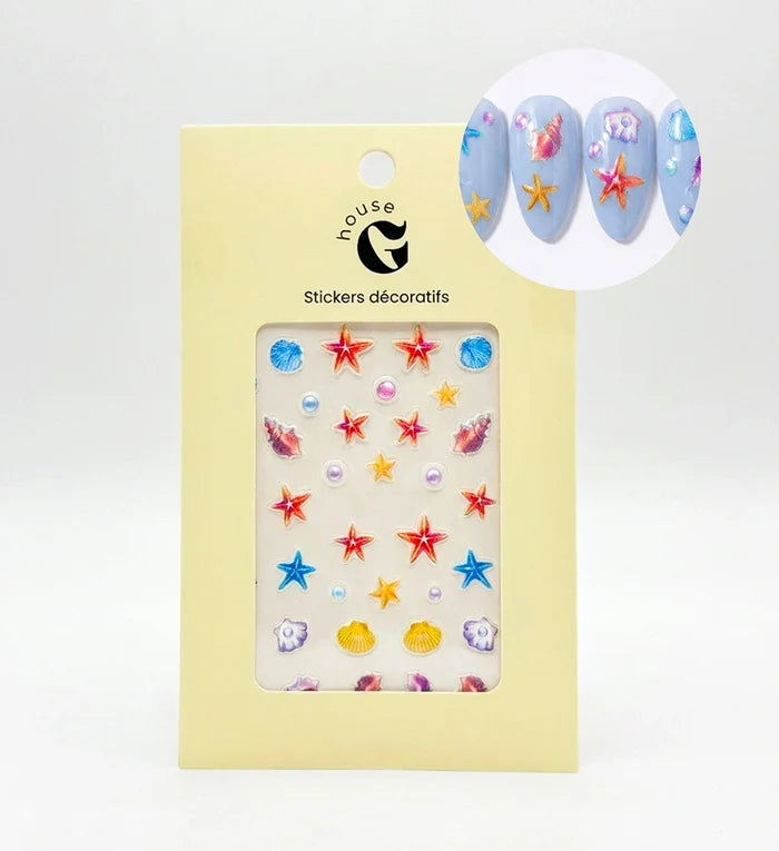 Stickers décoratifs coquillages