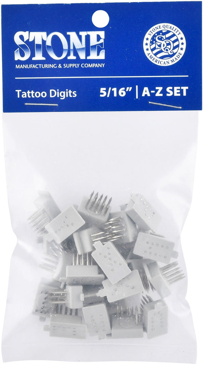 Stone Small Animal 5/16" Tattoo Outfit with Ear Release - STL2 - Set A - Z - 2