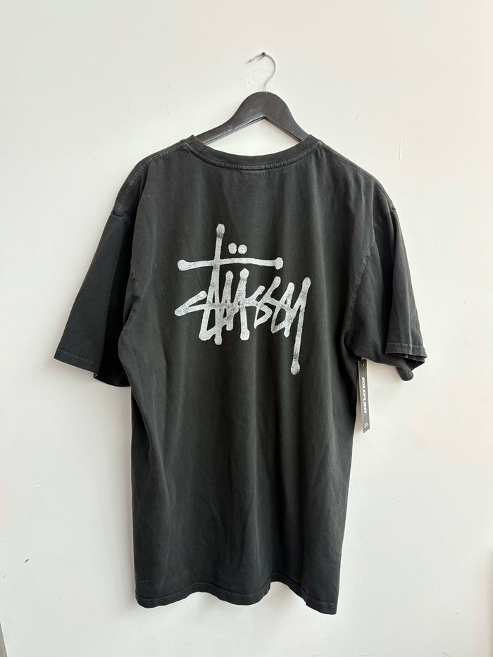 Stussy Basic Print Tee Black
