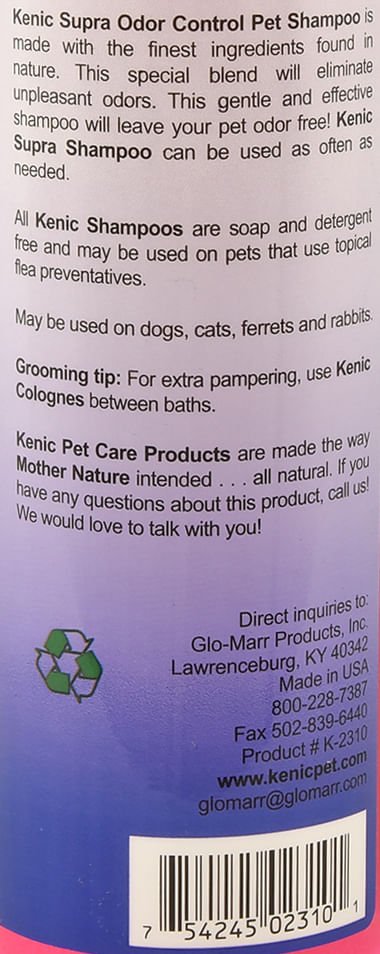 Supra Odor Control Pet Shampoo - G7S4 - 17 oz - 5