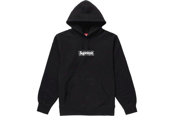 Supreme Bandana Box Logo Hooded Sweatshirt Black
