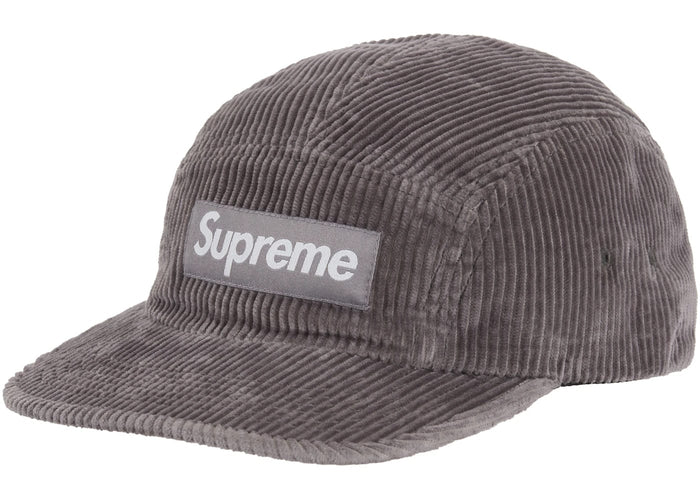 Supreme Corduroy Camp Cap (FW25) Grey