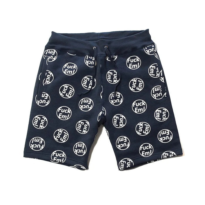 Supreme "Fuck 'Em" Sweatshorts Navy FW14
