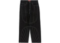 Supreme Radial Embroidered Loose Fit Jean Black