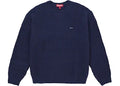 Supreme Small Box Waffle Sweater Navy