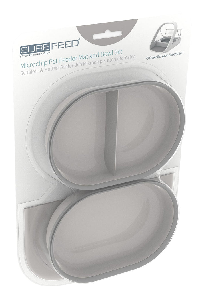 SureFeed Microchip Feeder Mat and Bowl Set - 010MER-39195 - Grey - 1