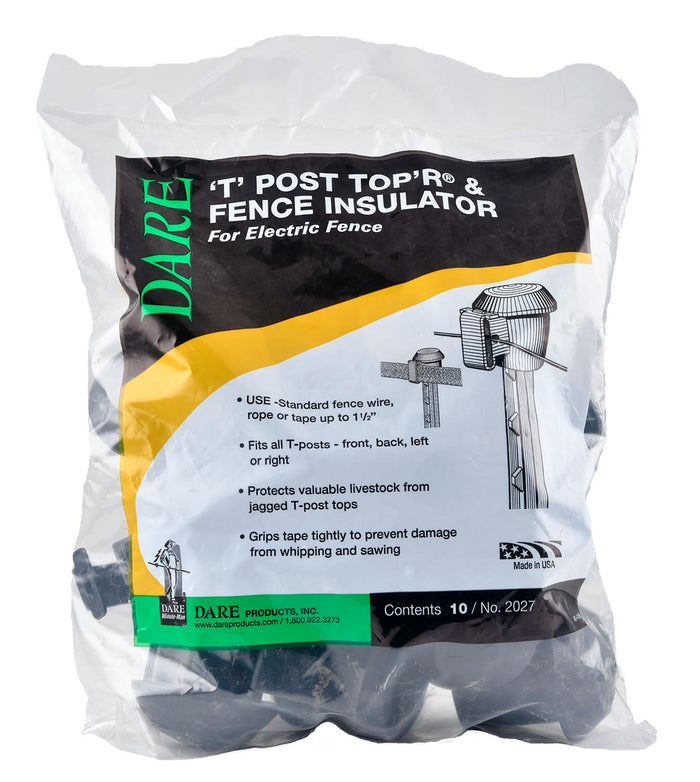 T - Post Top'Rs, 10 ct - D442 - Black - 1