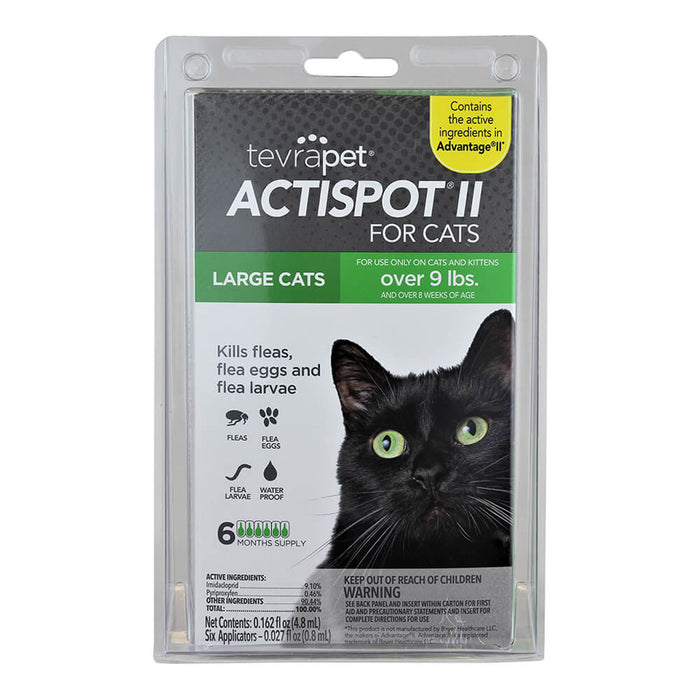 TevraPet Actispot II for Cats, 6 Month Supply - 004TVB-00071 - Over 9 lbs - 3