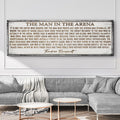 The Man In The Arena Sign VI Tailored Canvases