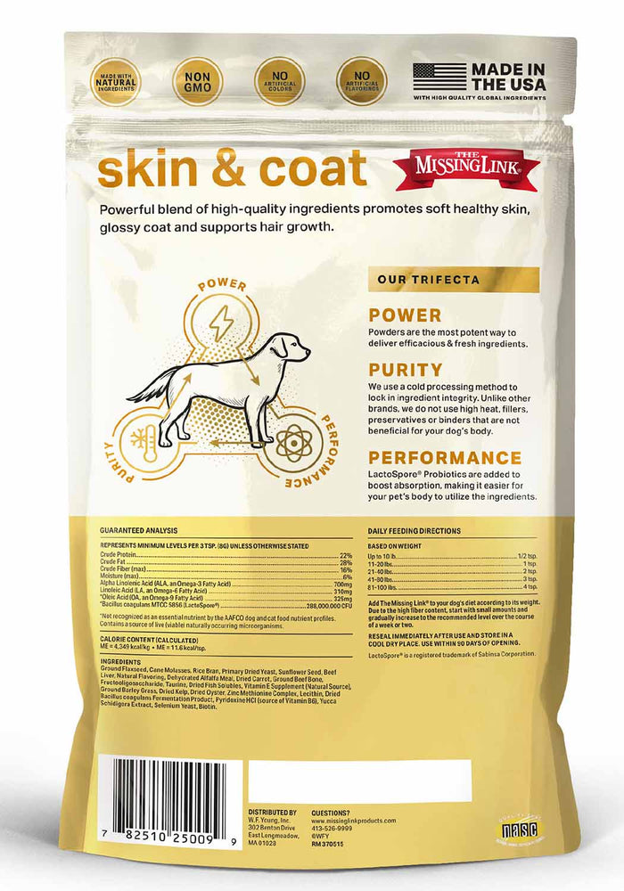 The Missing Link Ultimate Skin & Coat for Dogs - 62A1 - 1 lb - 2