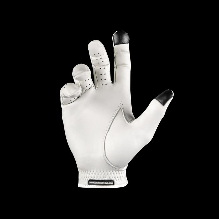 Through Touch Golf Glove - White/Green