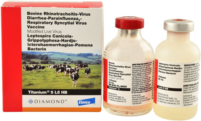 Titanium 5 L5 HB Cattle Vaccine - A2G3 - 10 Dose - 1