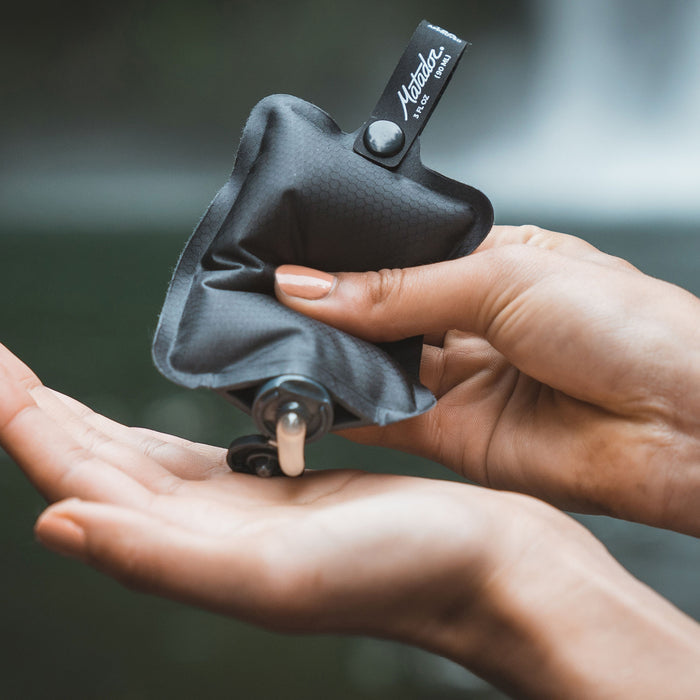 Rick Steves Store: Matador® FlatPak™ Travel Toiletry Bottle - Squeezed