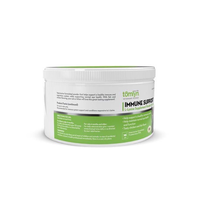 L - Lysine Powder Immune Support Supplement for Cats, 3.5 oz - T6AH - 2
