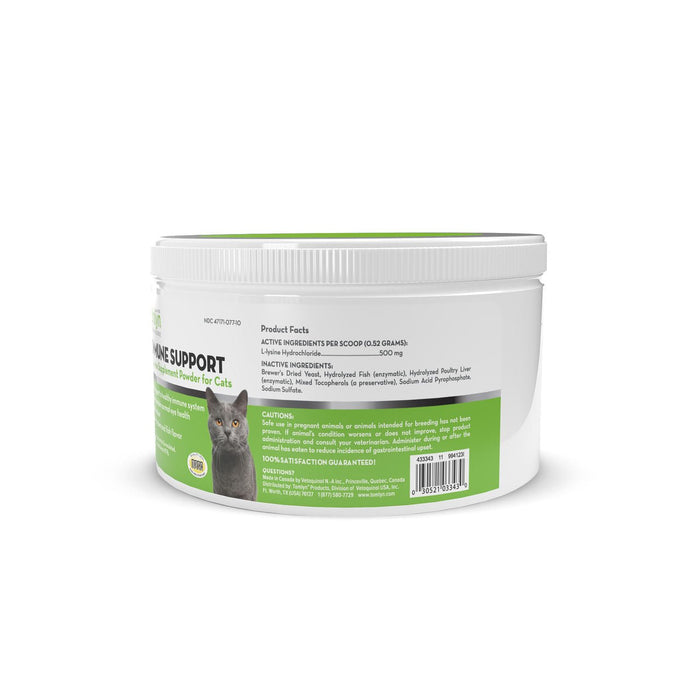 L - Lysine Powder Immune Support Supplement for Cats, 3.5 oz - T6AH - 3