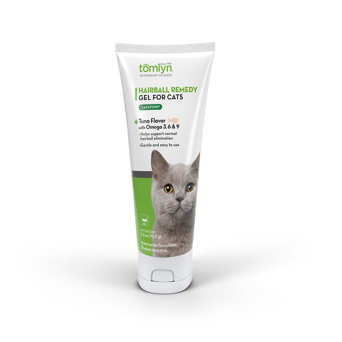 Laxatone Hairball Remedy Gel for Cats - T6L5 - 2.5 oz - Tuna - 1