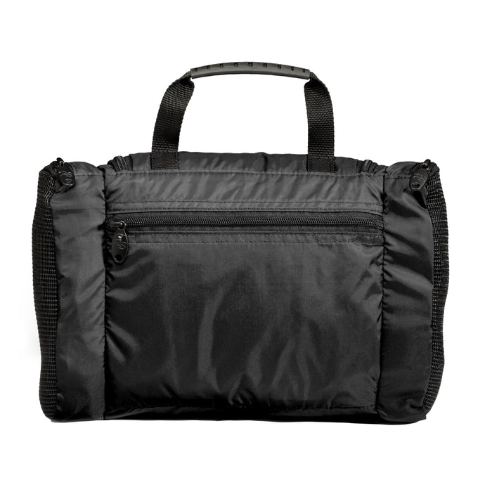 Black Traveling Toiletries Kit - open